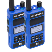 Load image into Gallery viewer, R1 VHF and UHF digital and analog 2-way handheld radio with tons of features and optional accessories including long range antennas, XL batteries, hand mics