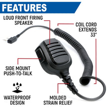 Load image into Gallery viewer, BUNDLE - Rugged GMR2 GMRS and FRS Band Radio with Hand Mic