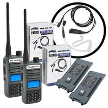 Load image into Gallery viewer, GREAT OUTDOORS PACK - GMR2 GMRS and FRS Two Way Handheld Radios with Lapel Mics and XL Batteries