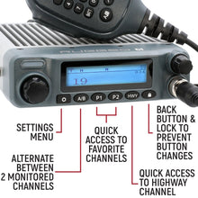 Load image into Gallery viewer, Rugged G1 Waterproof GMRS Mobile Radio