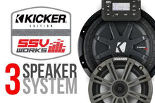 Load image into Gallery viewer, SSV Works -  Polaris General Complete Kicker 3-Speaker Plug-&amp;-Play System
