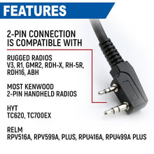 Load image into Gallery viewer, BUNDLE - Rugged GMR2 GMRS and FRS Band Radio with Hand Mic
