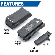 Load image into Gallery viewer, High Capacity Battery for RDH-X / ABH7 Handheld Radio 3600mAh
