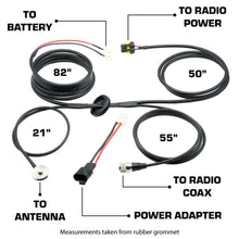 Load image into Gallery viewer, Power and Antenna Cable Harness for Jeep JT, JL
