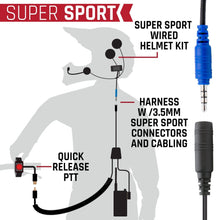 Load image into Gallery viewer, SUPER SPORT Kit with Radio, Helmet Kit, Harness, and Handlebar Push-To-Talk
