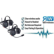 Load image into Gallery viewer, Wireless Double Talk Dual Headset Intercom System
